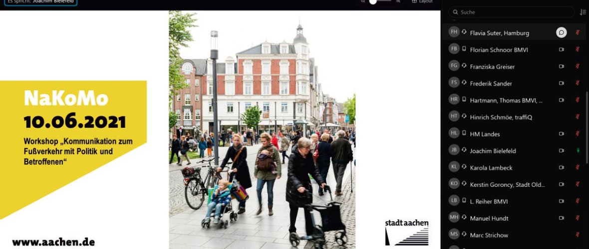 Screenshot Zoom vergadering