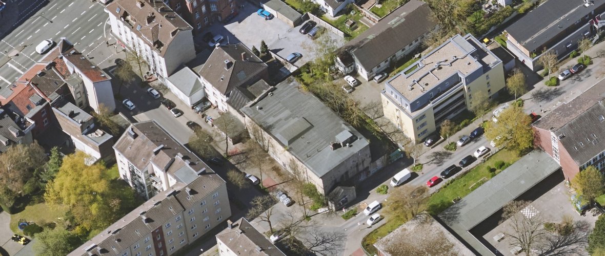 De muziekbunker aan de rand van de wijk Frankenberg in Aken