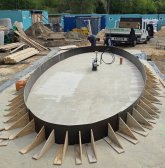 Constructiewerkzaamheden aan de kassa