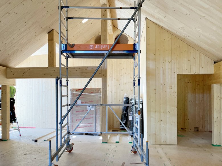 De technische ruimte is voltooid.