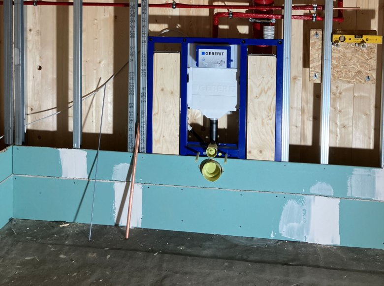 De droogbouw vordert.