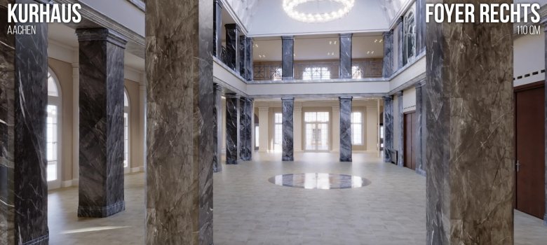 Virtuele tour door het nieuwe Kurhaus van de toekomst, gemaakt door NK-3d uit Aken.