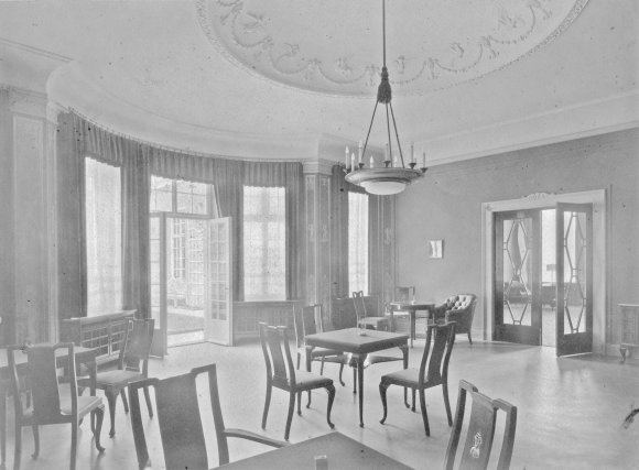 De rookruimte ten tijde van de bouw