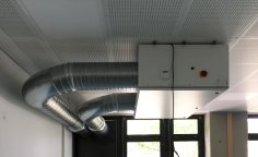 Zijaanzicht ventilatiesysteem