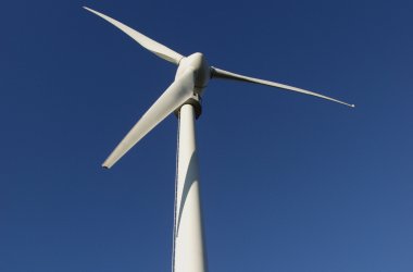 Foto van een windturbine