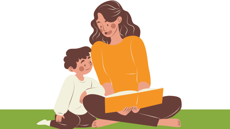 Symbool foto moeder kind