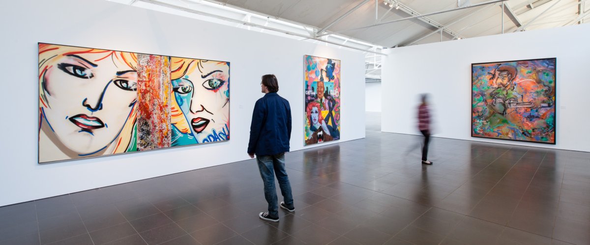 Uitzicht op de tentoonstelling in het Ludwig Forum voor Internationale Kunst in Aken. Foto genomen op 30 april 2013.