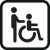 Barrierefreier Zugang für Rollstuhlfahrer und Gehbehinderte mit Begleitperson