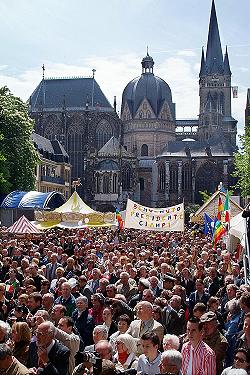 Das Karlspreisfest auf dem Katschhof, (c) Stadt Aachen / Andreas Herrmann