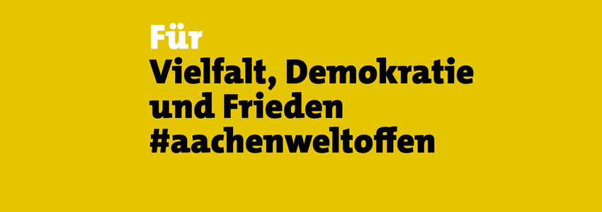 Banner #aachenweltoffen