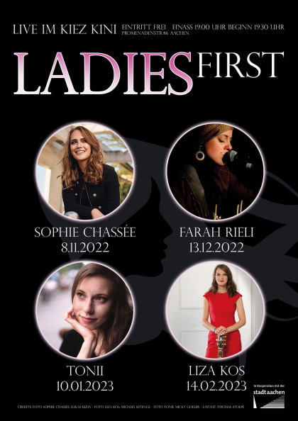 Ladies First Konzert Plakat