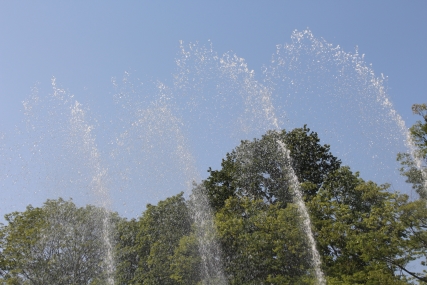 Wasserkanonen im Nichtschwimmerbecken. © Stadt Aachen/David Rüben