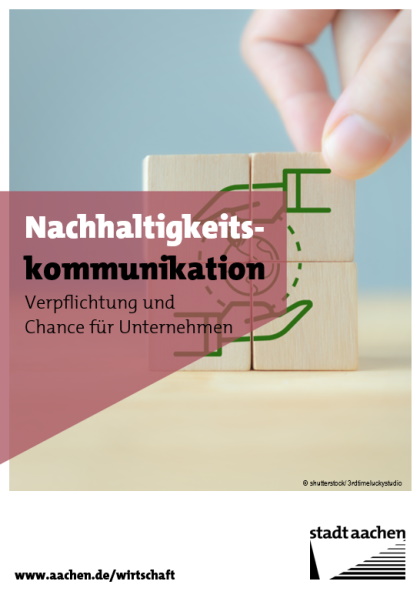 Titelbild Broschüre "Nachhaltigkeitskommunikation"