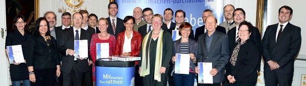 Urkundenverleihung der Aachener Initiative für saubere Luft