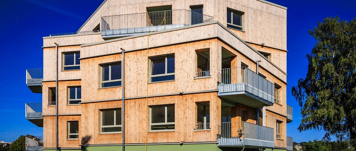 Hausfront Wohnprojekt Wiesental
