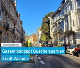 Symbolbild mit dem Text: Abschlussbericht Quartiersparken