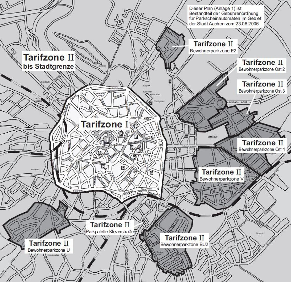 Parktarife Straßenrand Aachen | Stadt Aachen