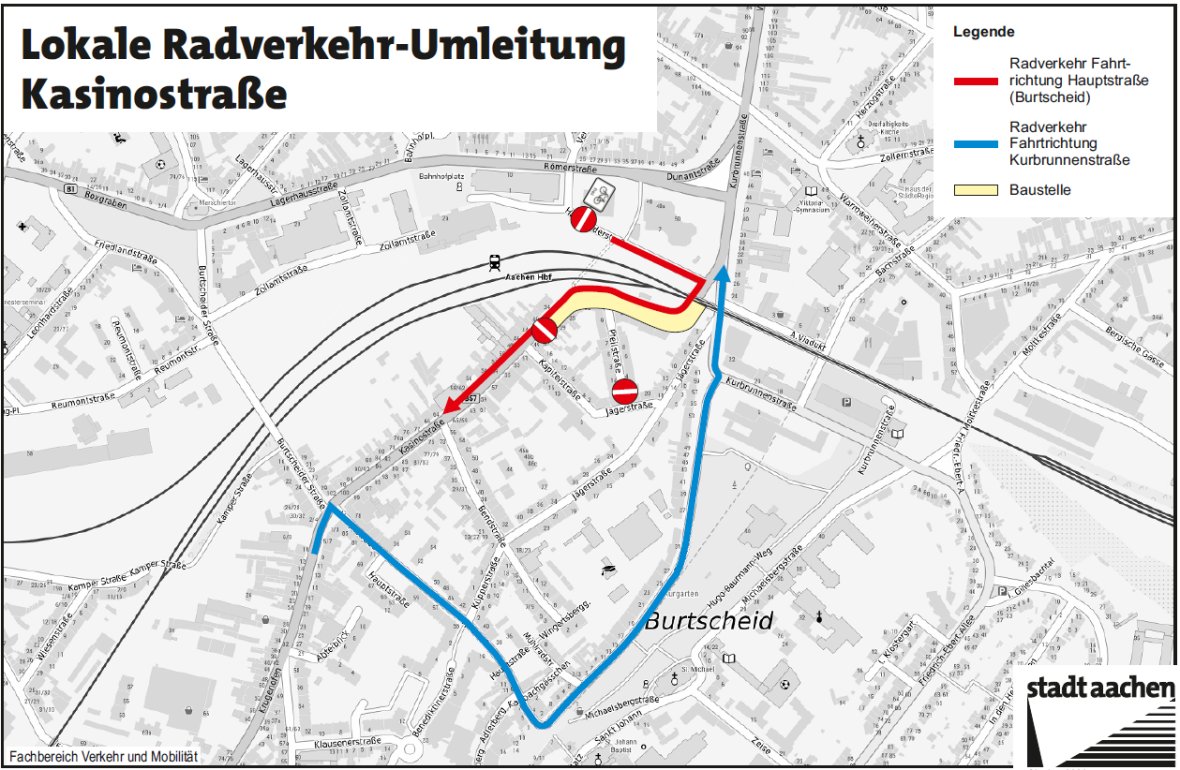 Umleitung Radverkehr neu