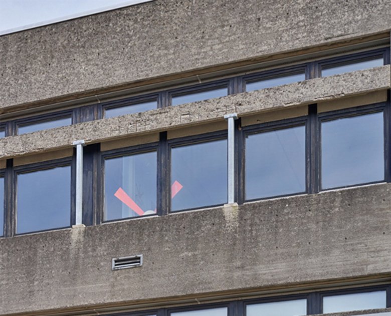 Betsandfoto der Betonfassade