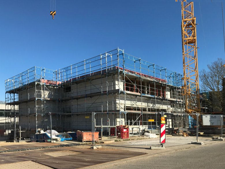 Das Obergeschoss wurde fertiggestellt.