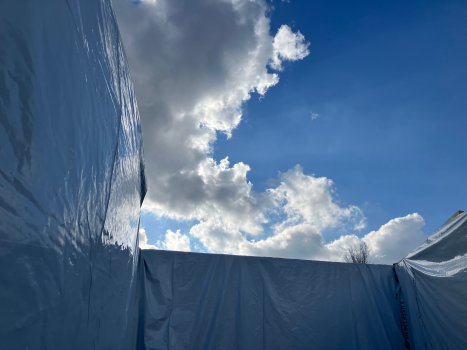 Regenschutz der Holzelemente