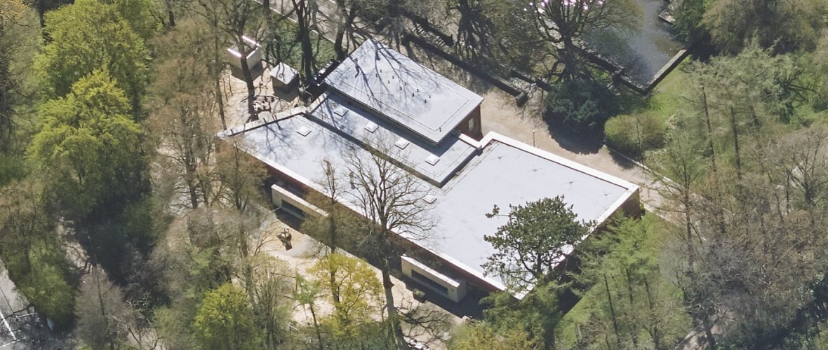 Luftbild der Kita Passstraße
