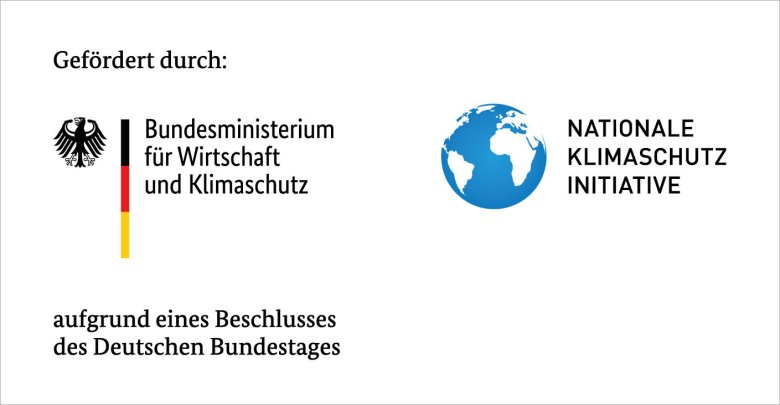 BMWK_NKI_Gefoerdert_RGB_DE_2022_quer Die Logos des Fördergebers BMWK und der NKI.