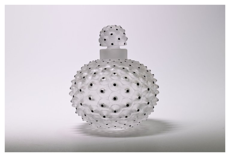 Glasflakon „Cactus“, René Lalique, Design 1942 entworfen