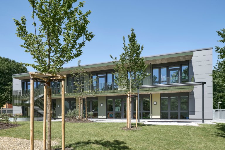 Ein modernes Familienzentrum am Driescher Hof: Die KiTa Stettinger Straße ist nun als besonders gelungenes energieeffizientes Nichtwohngebäude in NRW ausgezeichnet worden