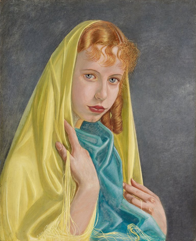 Barthel Gilles, Mädchen mit Schleier (1937), Suermondt-Ludwig-Museum Aachen. Foto: Archiv SLM. Barthel Gilles, Mädchen mit Schleier (1937), Suermondt-Ludwig-Museum Aachen. Foto: Archiv SLM.