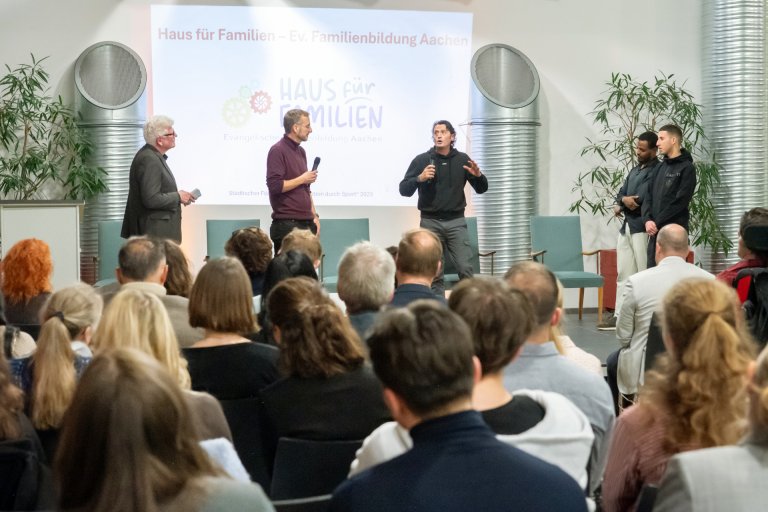 Vertreter des Hauses für Familien der evangelischen Familienbildung Aachen