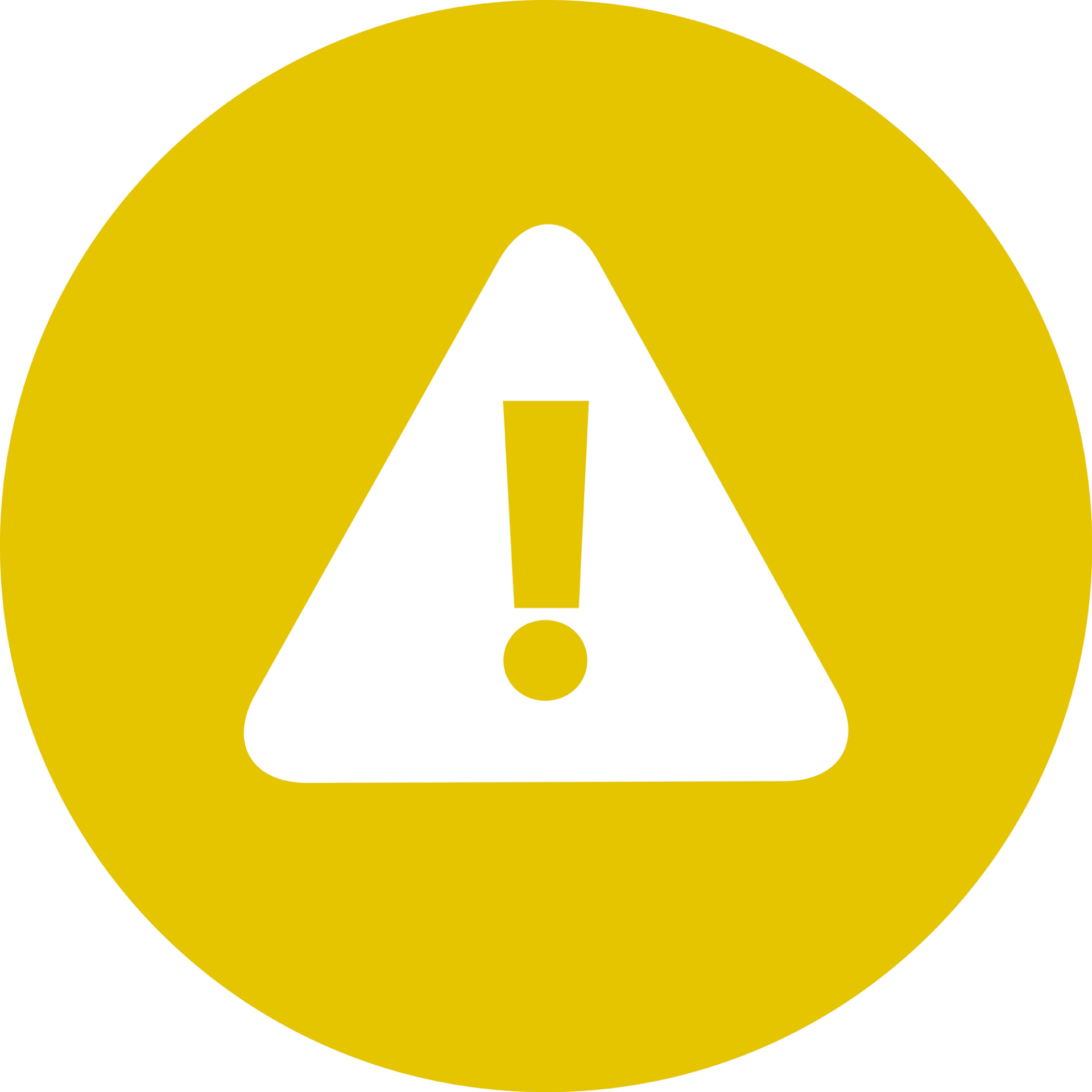 Warnung! Warndreieck mit Ausrufezeichen