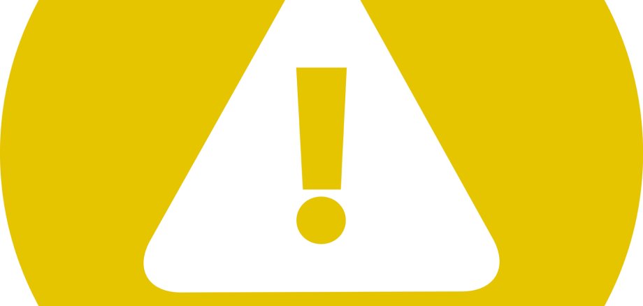 Warndreieck mit Ausrufezeichen