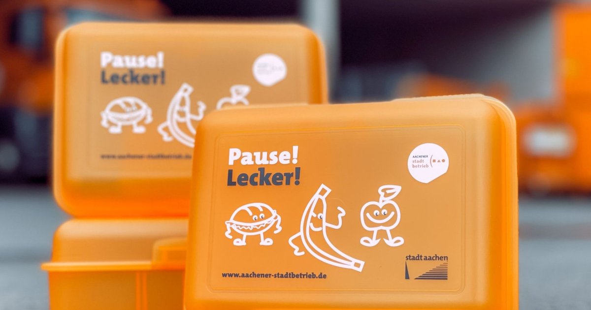 2000 lunchboxes for Aachen's first-graders