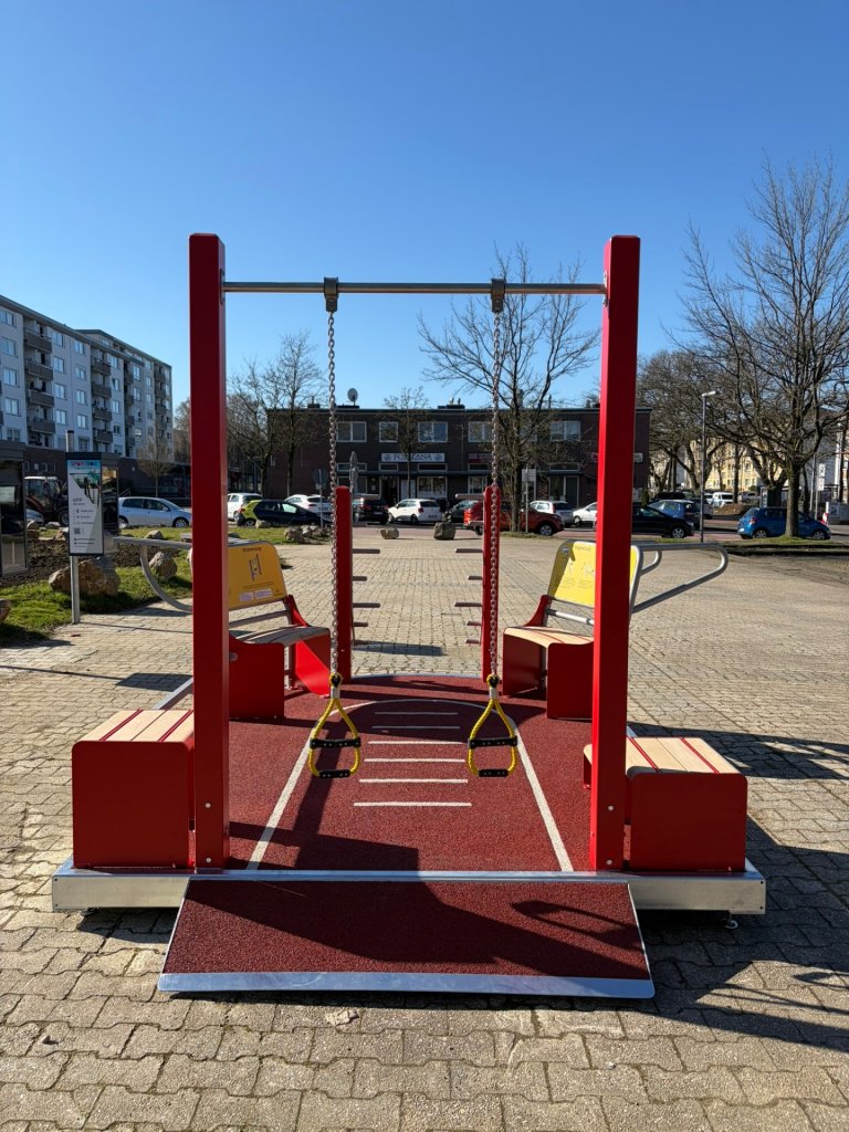 Eine mobile Fitnessanlage