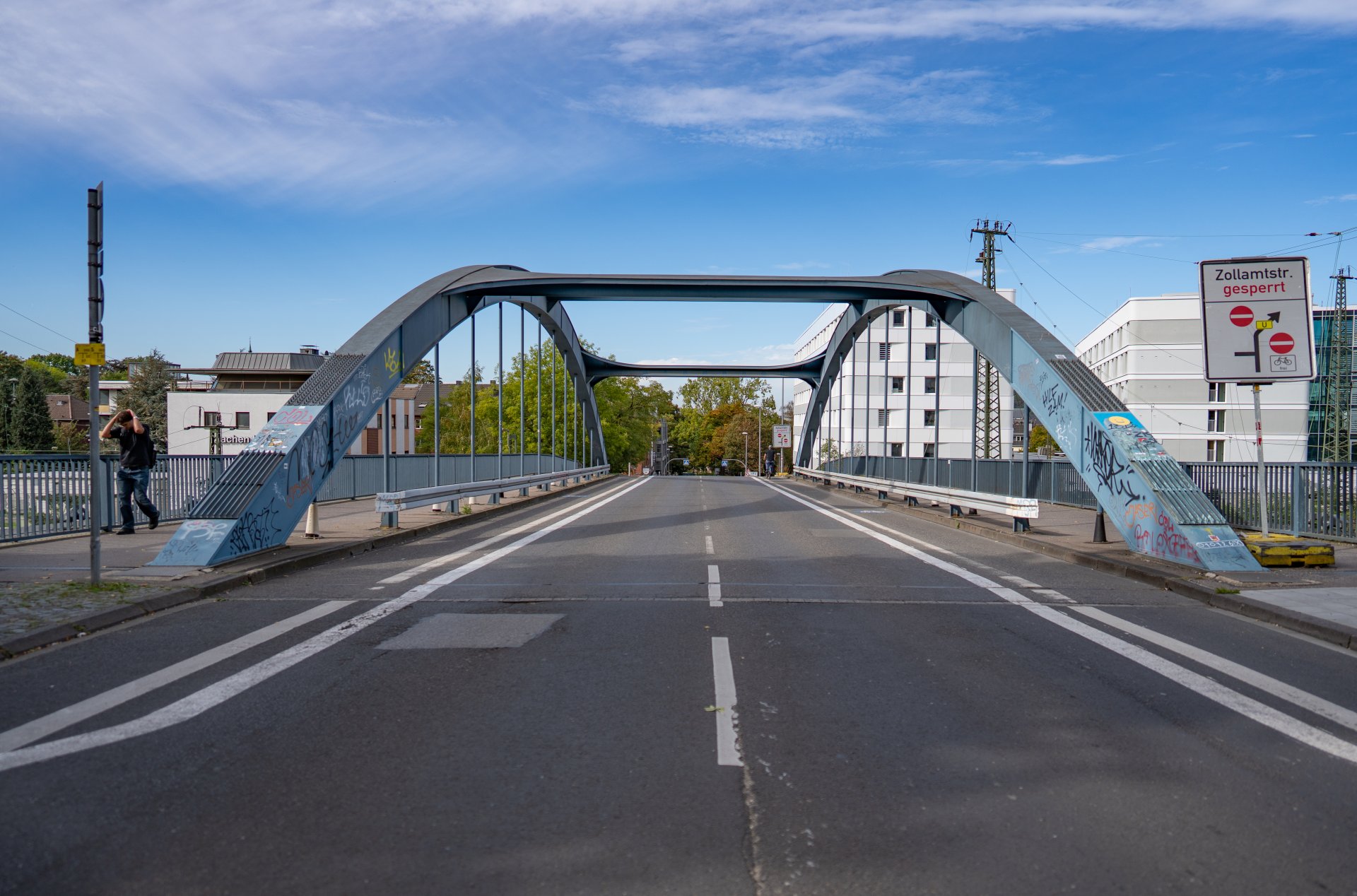 Ein Bild der Burtscheider Brücke in Aachen